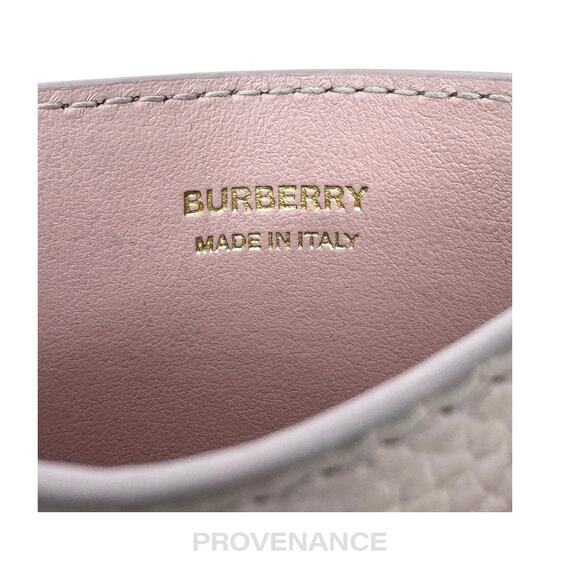 🔴 Burberry Card Holder Wallet -TB Monogram Pink Leather - Picture 5 of 6